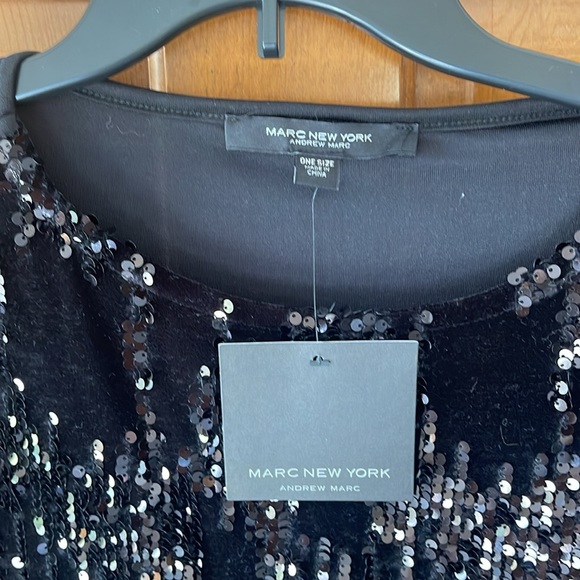 Marc New York Sequins and Velvet Top Vest NWT - Picture 3 of 7